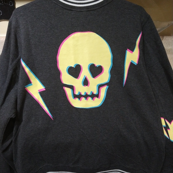 Lovesick Skull Bomber Jacket - Picture 9 of 10